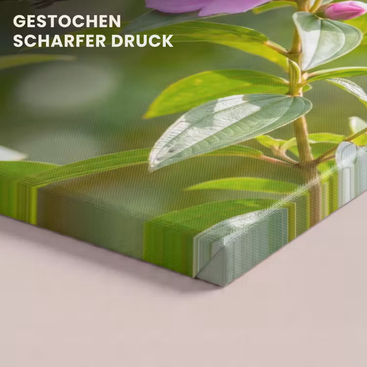 Kolibrie - Bloem - Natuur - Groen canvas 2cm klein -uniquesellingpoint_afwerking-onlywow_DE