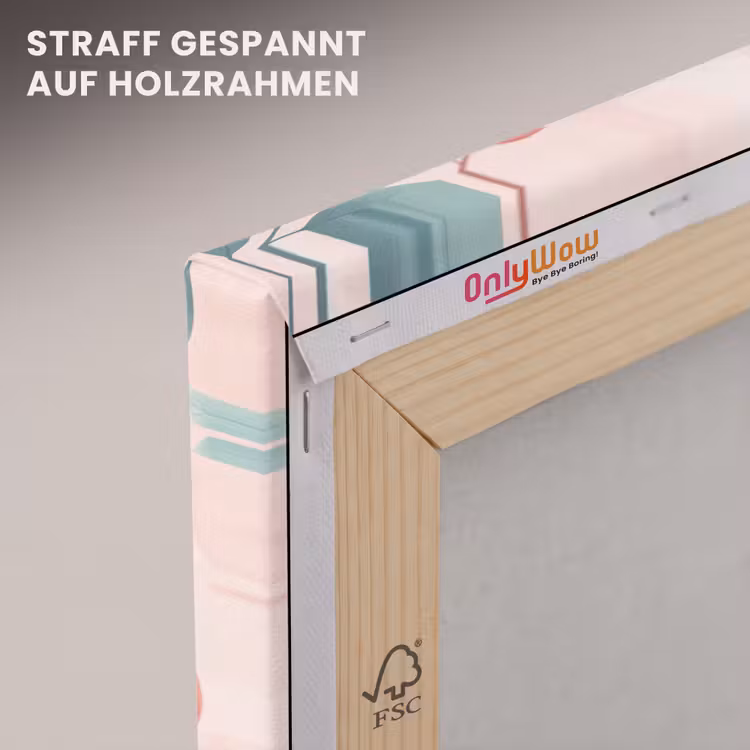 Kolibrie - Vliegen - Natuur - Illustratie - Kleurrijk canvas 2cm klein -uniquesellingpoint_afwerking-onlywow_DE