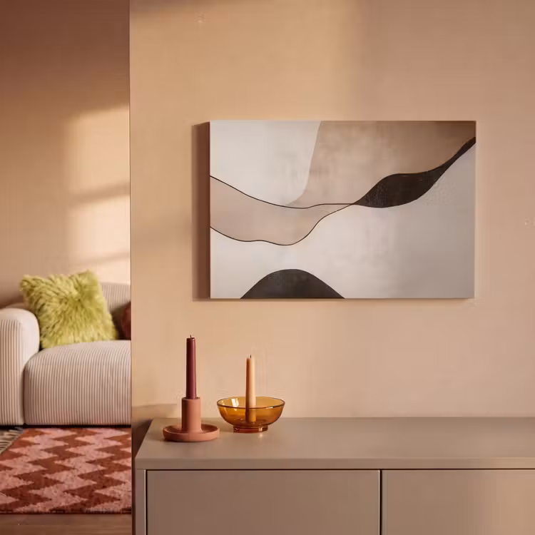 Contourlijnen - Abstracte landschap canvas 2cm klein -sfeer1