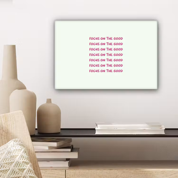 Focus on the good - Roze canvas 2cm klein -closeup_print_DE