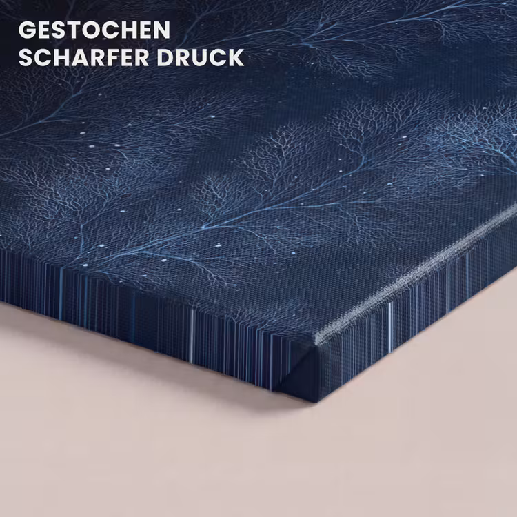 Koraal - Takken - Patroon - Nachtblauw canvas 2cm klein 34 -closeup_print_DE