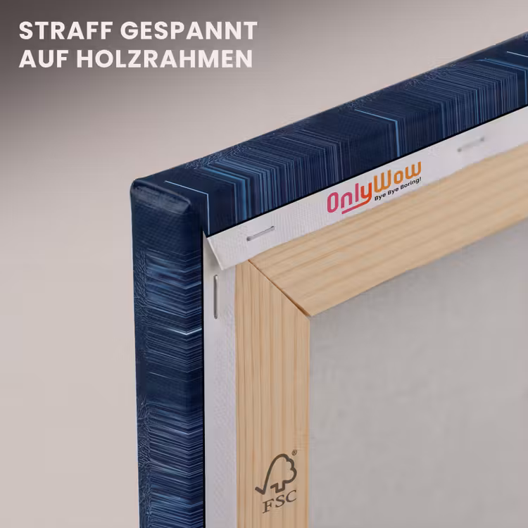 Koraal - Takken - Patroon - Nachtblauw canvas 2cm klein 34 -uniquesellingpoint_afwerking-onlywow_DE