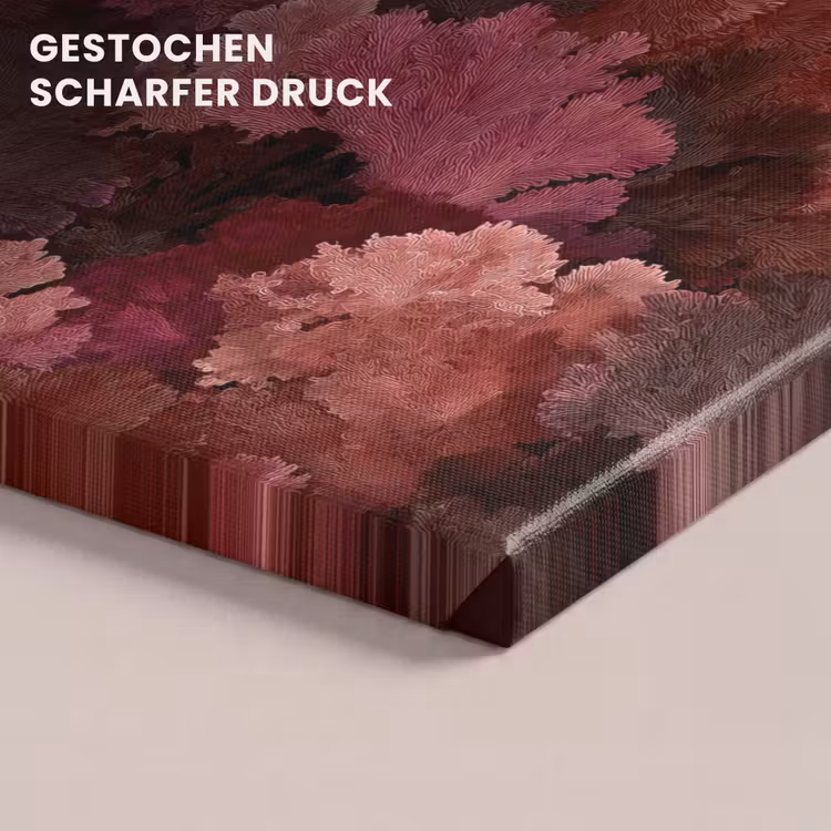 Koraal - Textuur - Kleurrijk canvas 2cm klein 34 -uniquesellingpoint_afwerking-onlywow_DE
