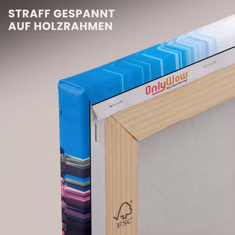 Koraalrif - Vissen - Onderwater - Tropisch - Rood canvas 2cm klein -uniquesellingpoint_afwerking-onlywow_DE