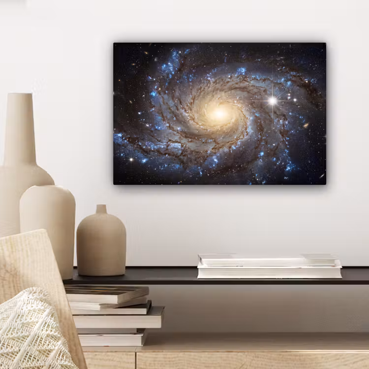 Kosmos - Sterrenstelsel - Donker canvas 2cm klein -closeup_print_DE