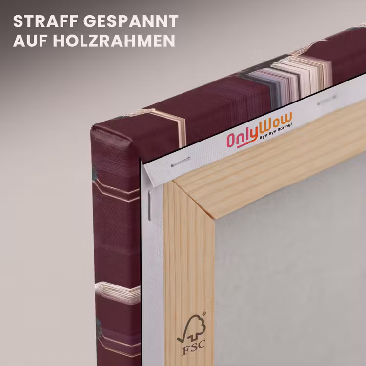 Kraanvogels - Klassiek - Bordeaux canvas 2cm klein 34 -uniquesellingpoint_afwerking-onlywow_DE