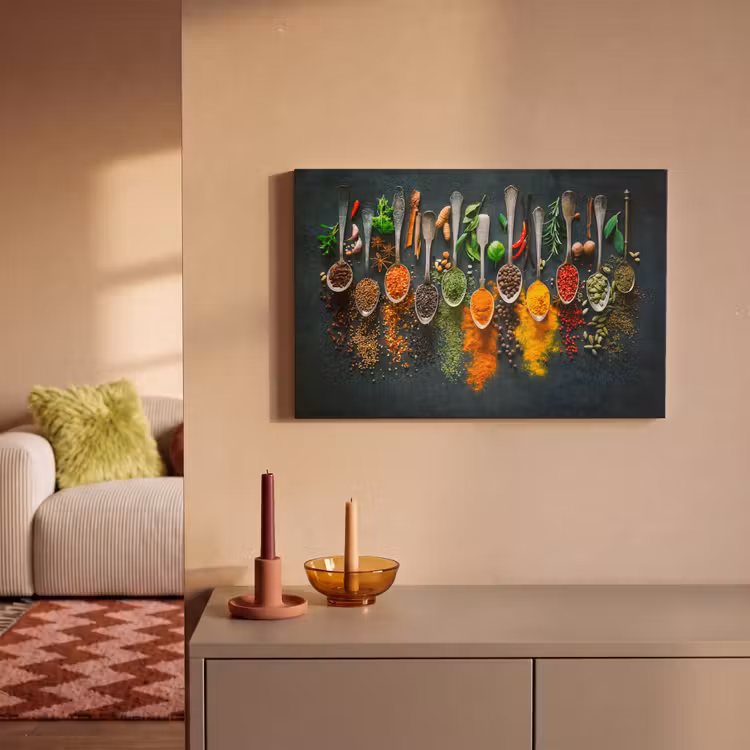 Kruiden - Specerijen - Lepels canvas 2cm klein -sfeer1