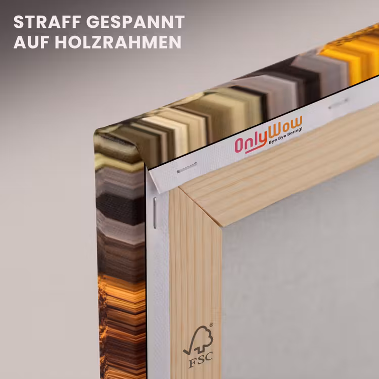 Leinwandbild - Kräuter – Holz – Essen - Kruiden - Houten - Eten canvas 2cm klein