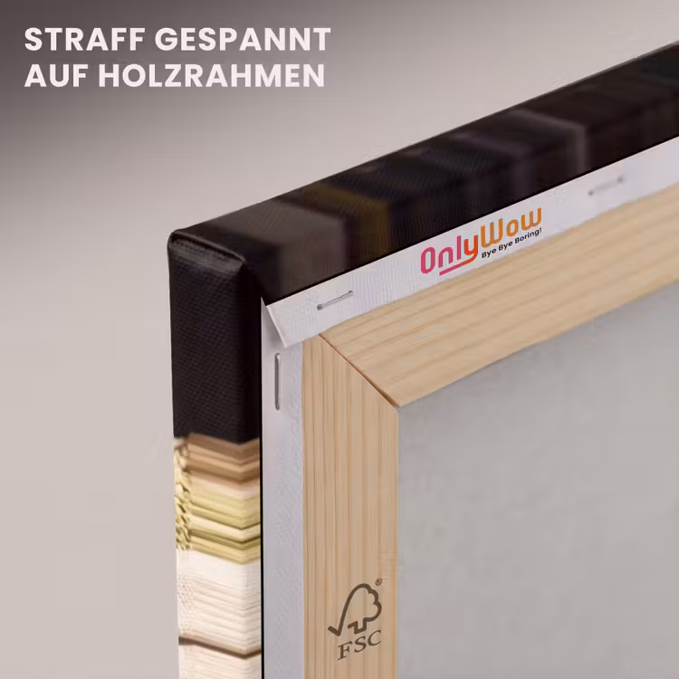 Leinwandbild - Kräuter – Markt – Farbenfroh - Kruiden - Markt - Kleurrijk canvas 2cm klein
