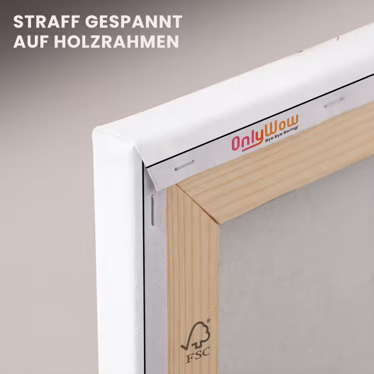 Kreeft - Zwart - Oranje - Wit - Uniek canvas 2cm klein -uniquesellingpoint_afwerking-onlywow_DE