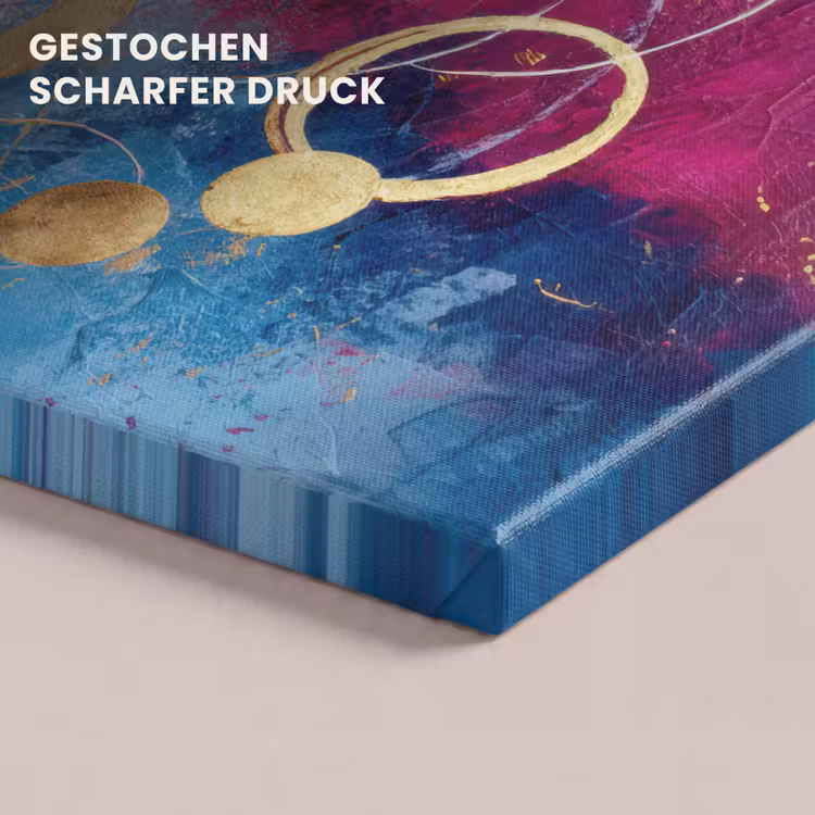 Cirkels - Goud - Abstract canvas 2cm klein -uniquesellingpoint_afwerking-onlywow_DE