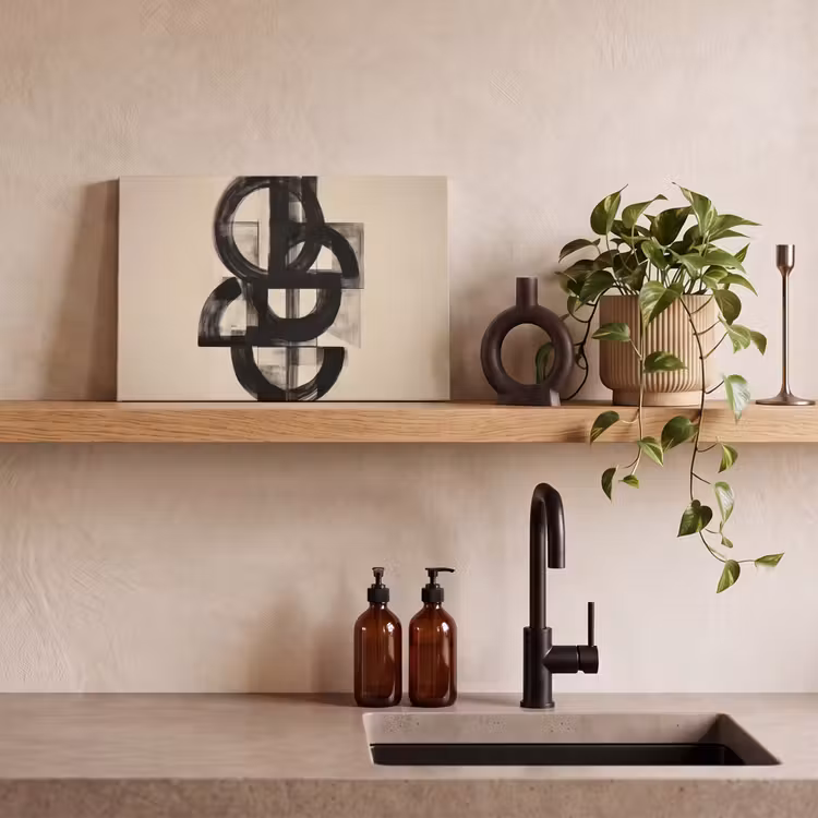 Cirkels - Lijnen - Vormen - Zwart canvas 2cm klein -closeup_print_DE