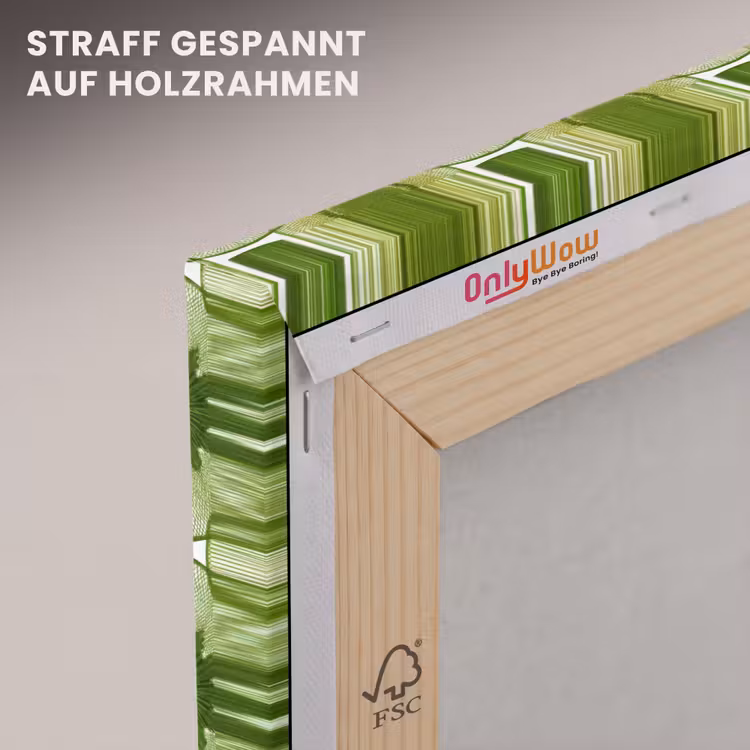 Cirkels - Patroon - Groen canvas 2cm klein 34 -uniquesellingpoint_afwerking-onlywow_DE