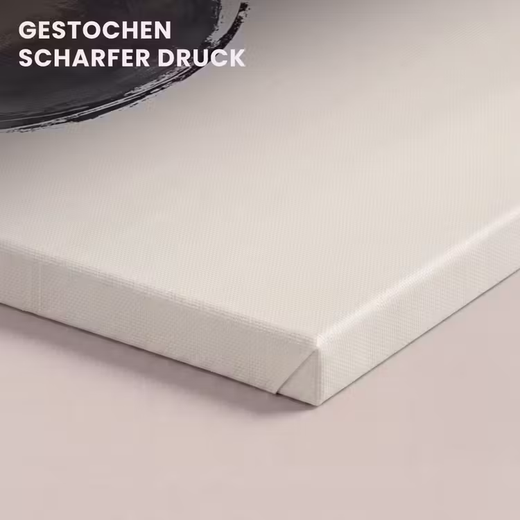 Cirkels - Strepen - Minimalistisch - Zwart canvas 2cm klein -uniquesellingpoint_afwerking-onlywow_DE