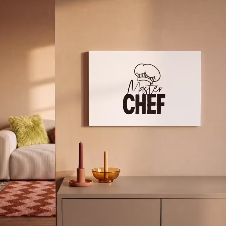 Keuken - Koken - Bakken - Chef - Master Chef - Kok - Tekst canvas 2cm klein -sfeer1