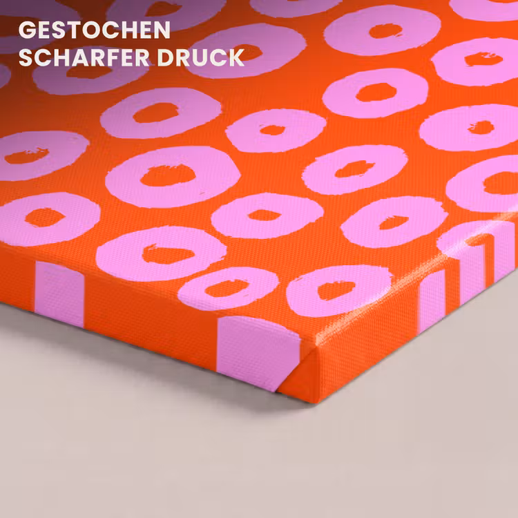 Rondjes - Roze - Rood canvas 2cm klein 34 -closeup_print_DE
