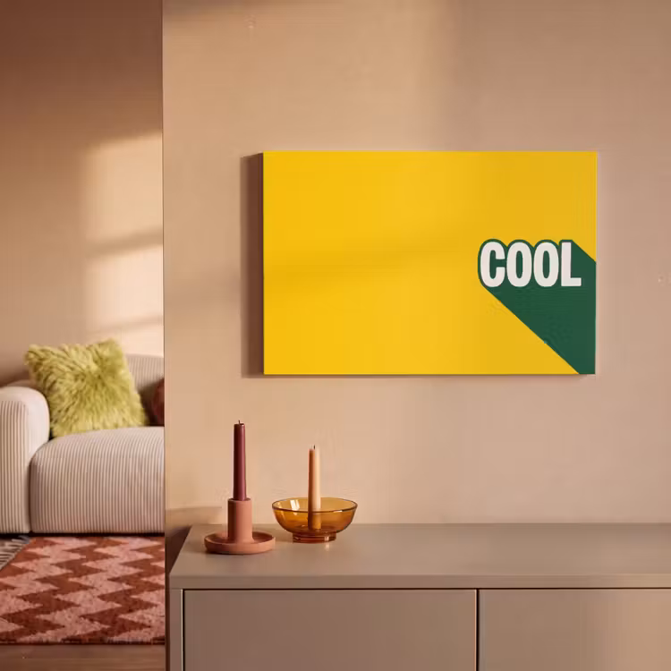 Cool - Geel - Groen canvas 2cm klein -sfeer1