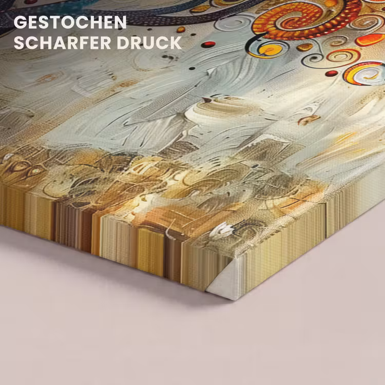 Kunst - Levensboom - Botanisch - Abstract canvas 2cm klein -uniquesellingpoint_afwerking-onlywow_DE
