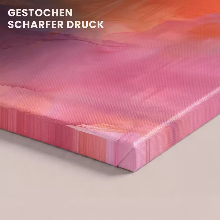 Kunst - Vloeiend - Overgangen - Oranje canvas 2cm klein -closeup_print_DE