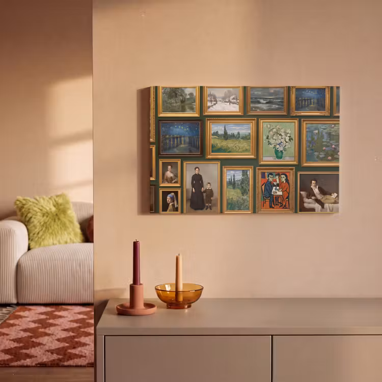 Kunst - Schilderijen - Collectie - Klassiek - Groen canvas 2cm klein -sfeer1