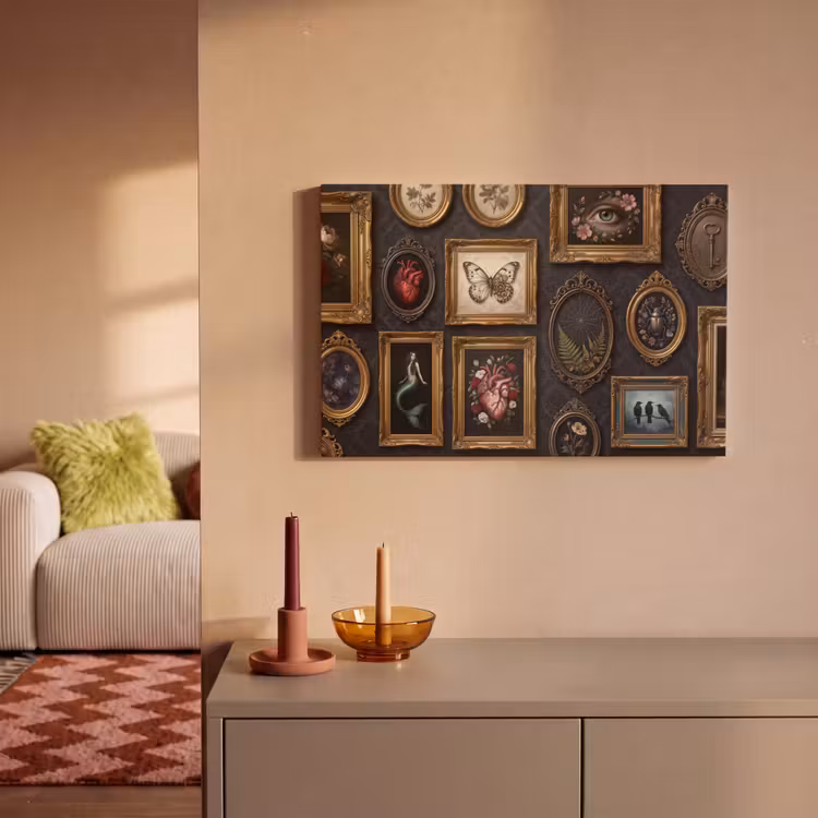 Kunst - Collectie - Vintage - Klassiek - Donker canvas 2cm klein -sfeer1