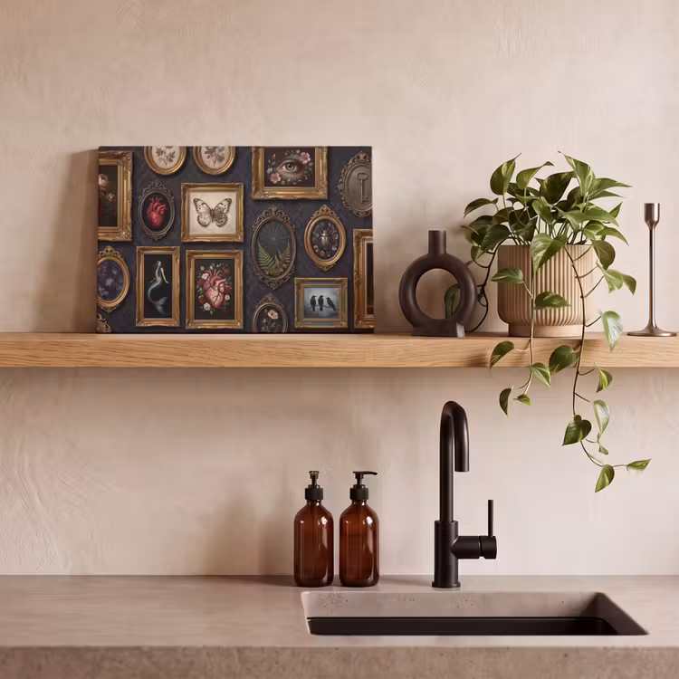 Kunst - Collectie - Vintage - Klassiek - Donker canvas 2cm klein -sfeer3