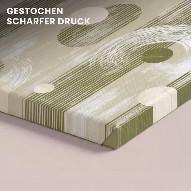 Artistiek - Modern - Groen canvas 2cm klein 34 -closeup_print_DE