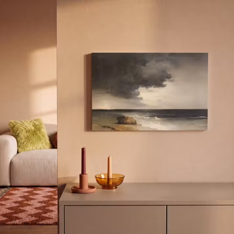 Kust - Golven - Rots - Storm canvas 2cm klein -sfeer1