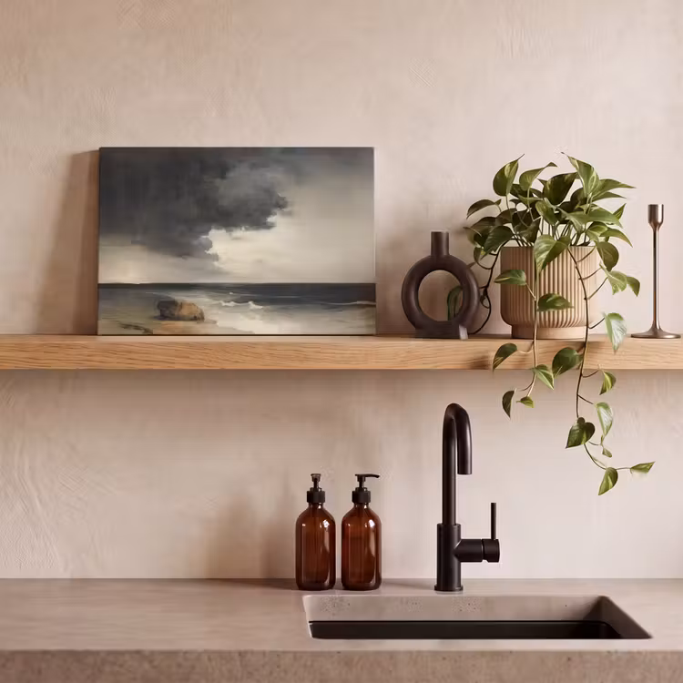 Kust - Golven - Rots - Storm canvas 2cm klein -sfeer3