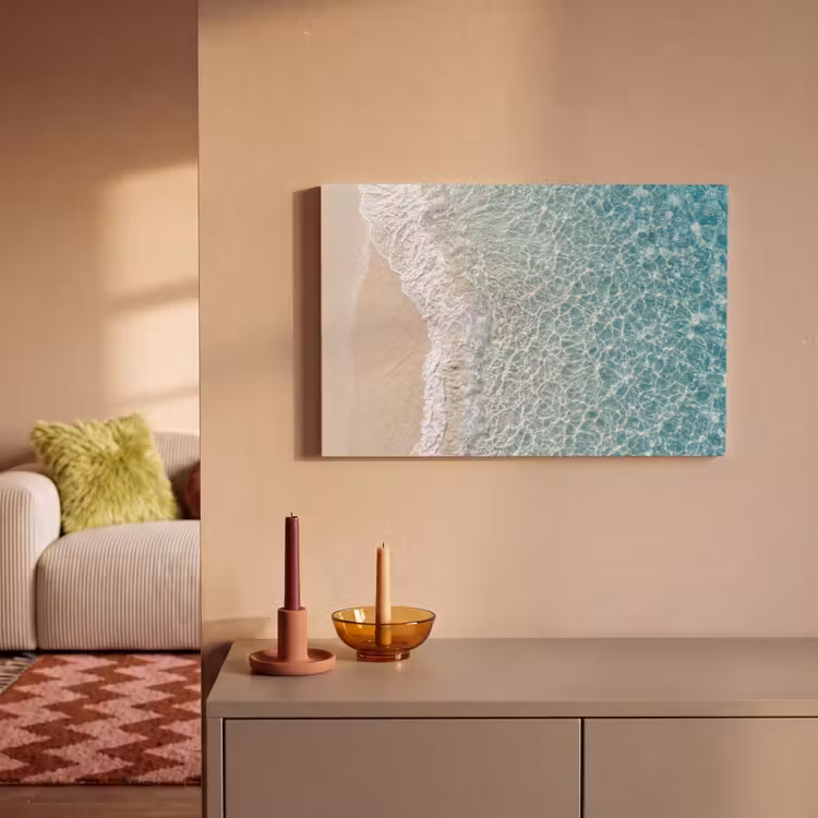 Kust - Zand - Blauw canvas 2cm klein -sfeer1