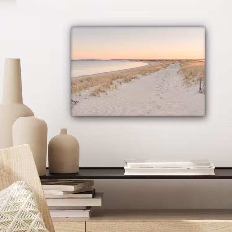 Kustlijn - Horizon - Hek canvas 2cm klein -closeup_print_DE