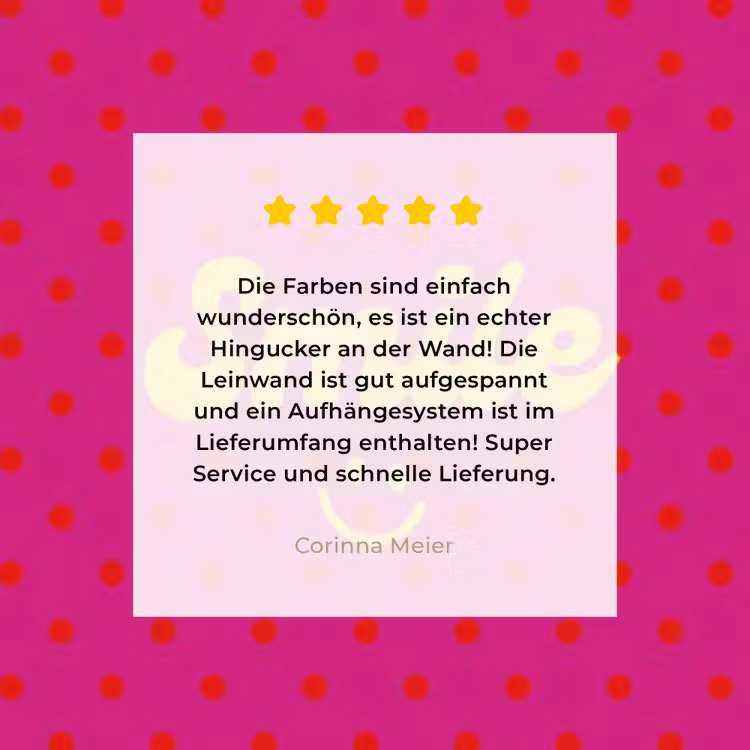 Smile - Stippen - Geel - Smiley - Roze canvas 2cm klein -Xsfeer7_DE