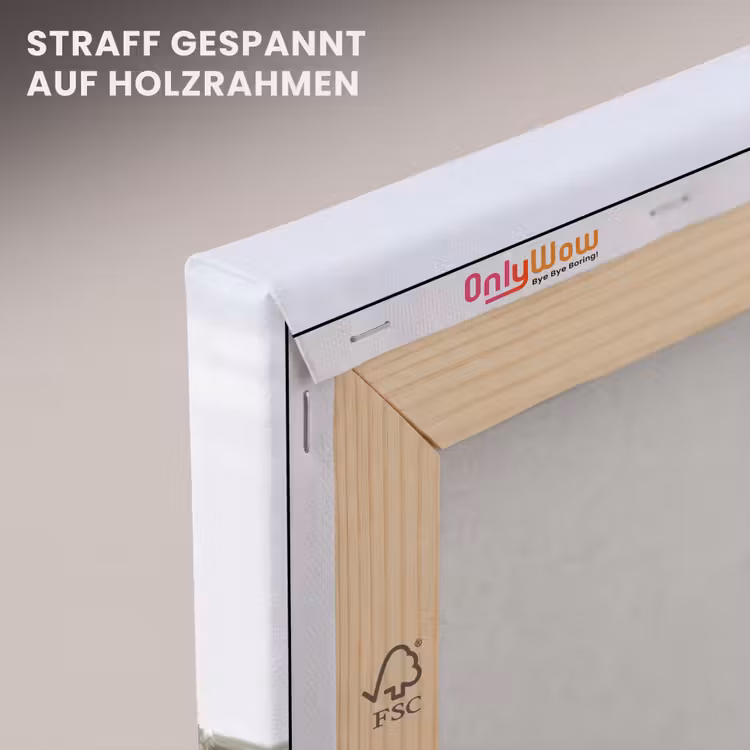 Leinwandbild - Landhaus – Olivenbaum – Obstgarten - Landhuis - olijfboom - gaard canvas 2cm klein