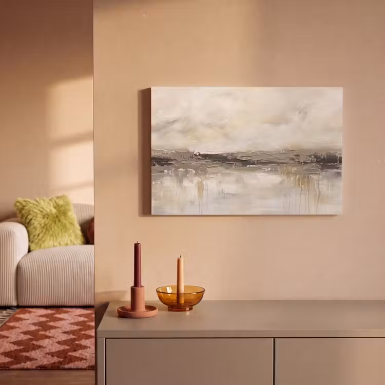 Landschap - Horizon - Natuur - Abstract - Neutraal canvas 2cm klein -sfeer1