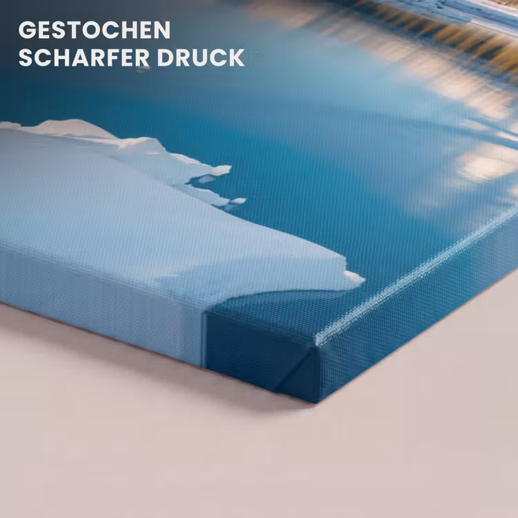 Landschap - Winter - Meer - Bergen - Uitzicht - IJs canvas 2cm klein -uniquesellingpoint_afwerking-onlywow_DE