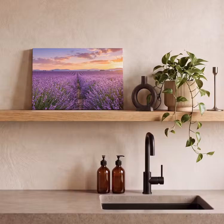 Lavendel - Veld - Natuur - Paars canvas 2cm klein -sfeer6