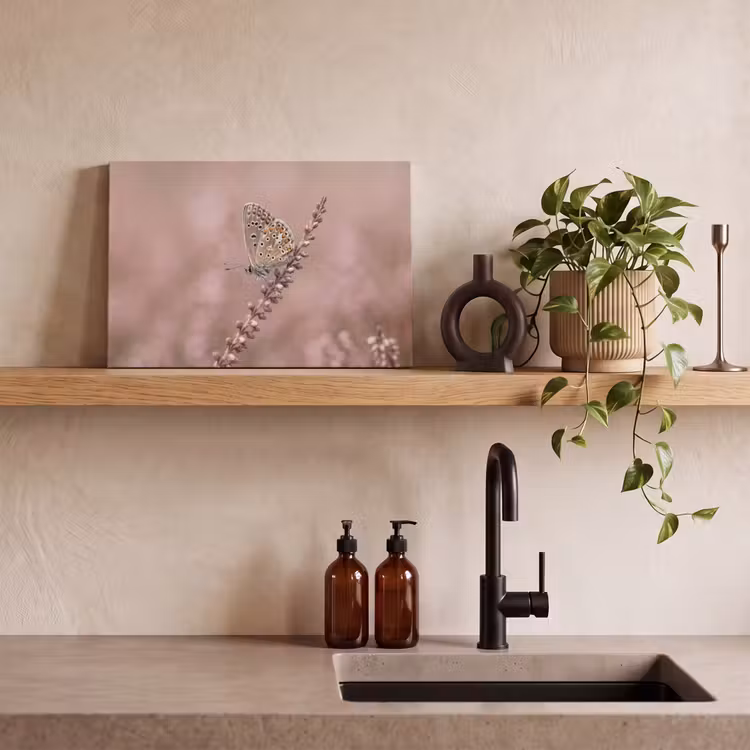 Lavendel - Vlinder - Paars canvas 2cm klein -sfeer3