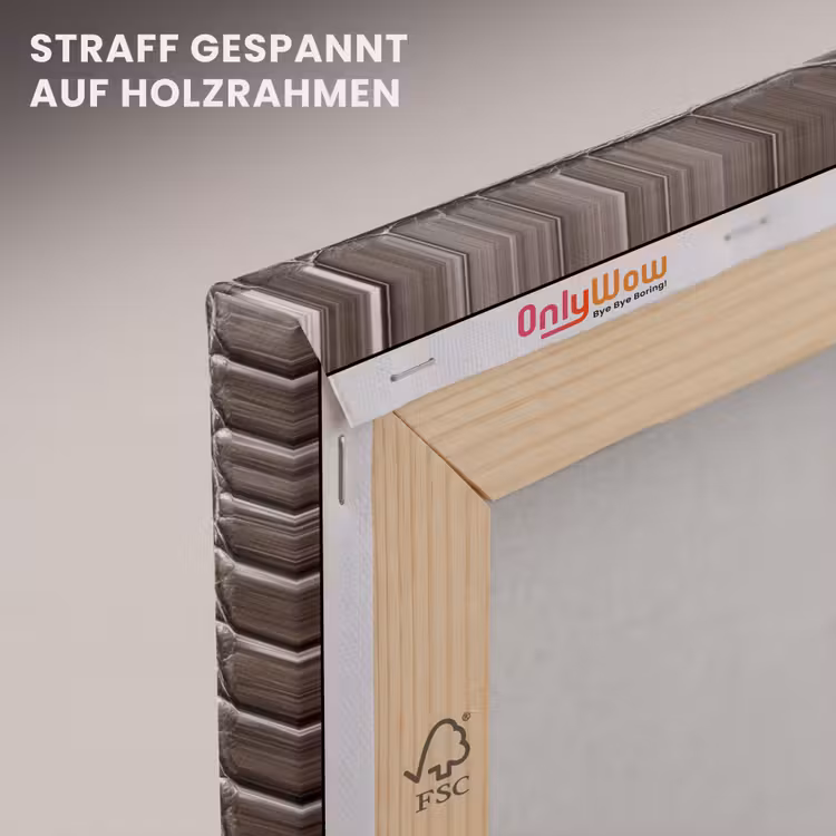 Leer - Krokodil - Mat canvas 2cm klein -uniquesellingpoint_afwerking-onlywow_DE