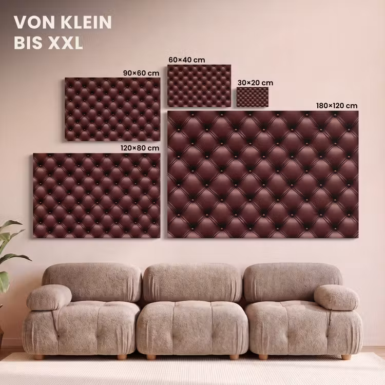 Leer - Patroon - Bordeaux canvas 2cm klein 34 -Xsfeer8_DE