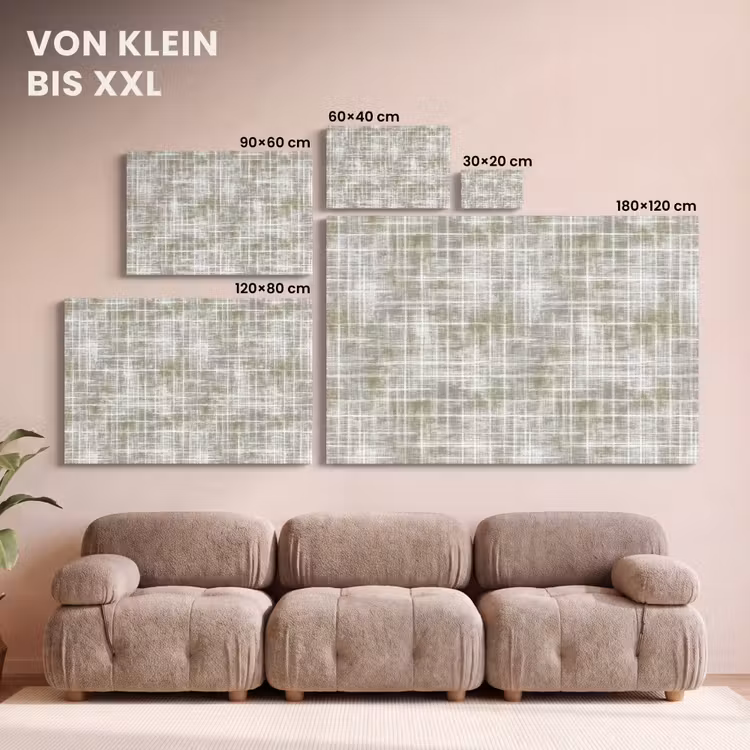 Linnen - Patroon - Groen canvas 2cm klein 34 -Xsfeer8_DE