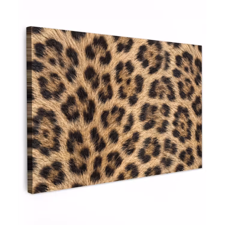 Luipaard - Vacht - Klassiek - Bruin canvas 2cm klein -z3d