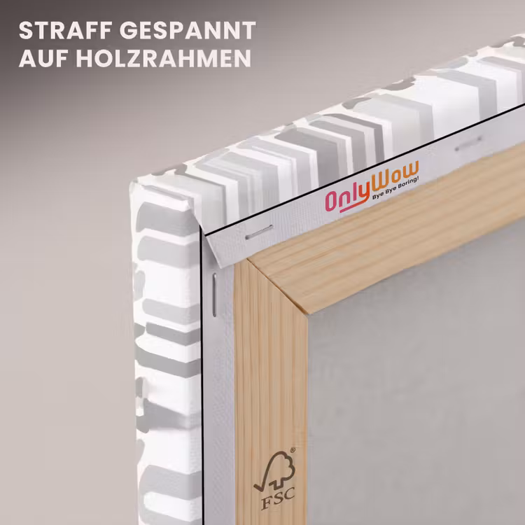 Luipaard - Motief - Grijs canvas 2cm klein 34 -uniquesellingpoint_afwerking-onlywow_DE
