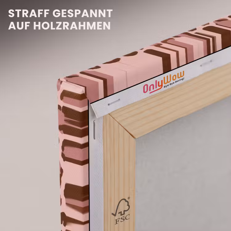 Luipaard - Patroon - Roze canvas 2cm klein 34 -uniquesellingpoint_afwerking-onlywow_DE