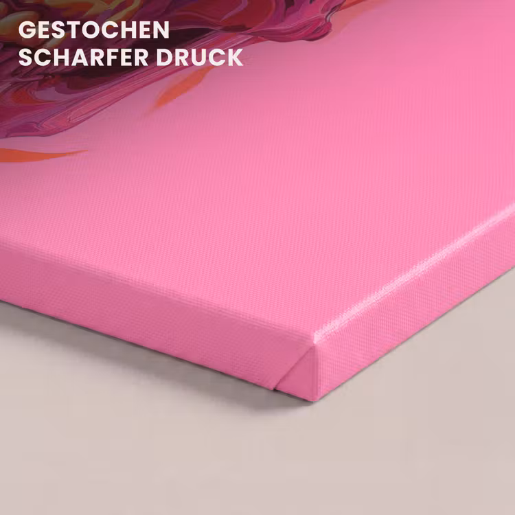 Felroze - Tanden - Schedel canvas 2cm klein -closeup_print_DE