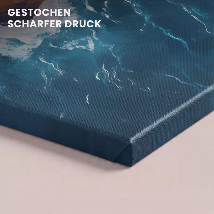 Vuurtoren - Rots - Zee - Golven canvas 2cm klein -closeup_print_DE