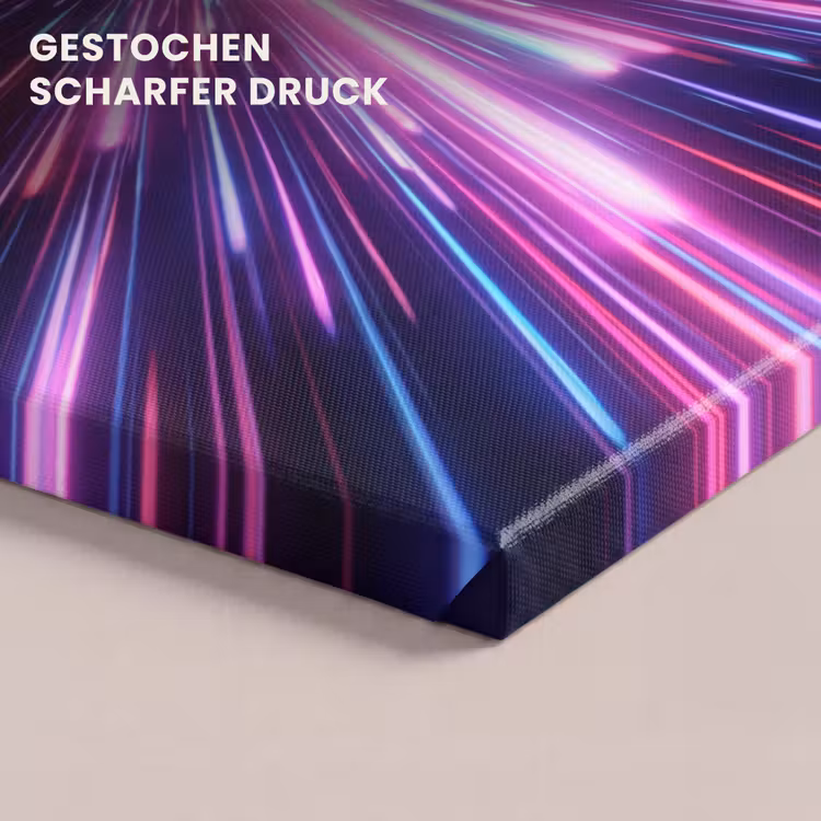 Lichtsnelheid - Ruimte - Roze - Paars canvas 2cm klein -uniquesellingpoint_afwerking-onlywow_DE