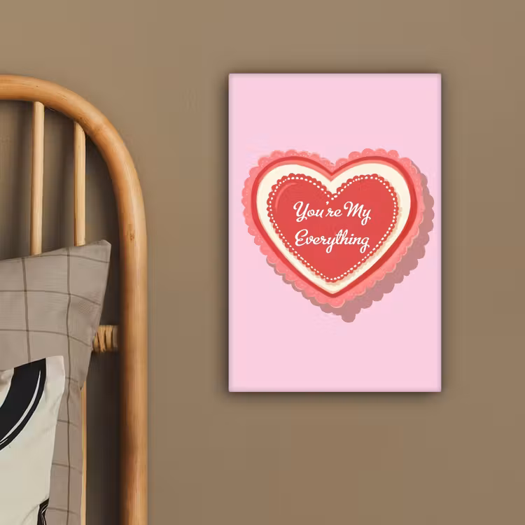 Liefde - Hart - Valentijn canvas 2cm klein -sfeer3