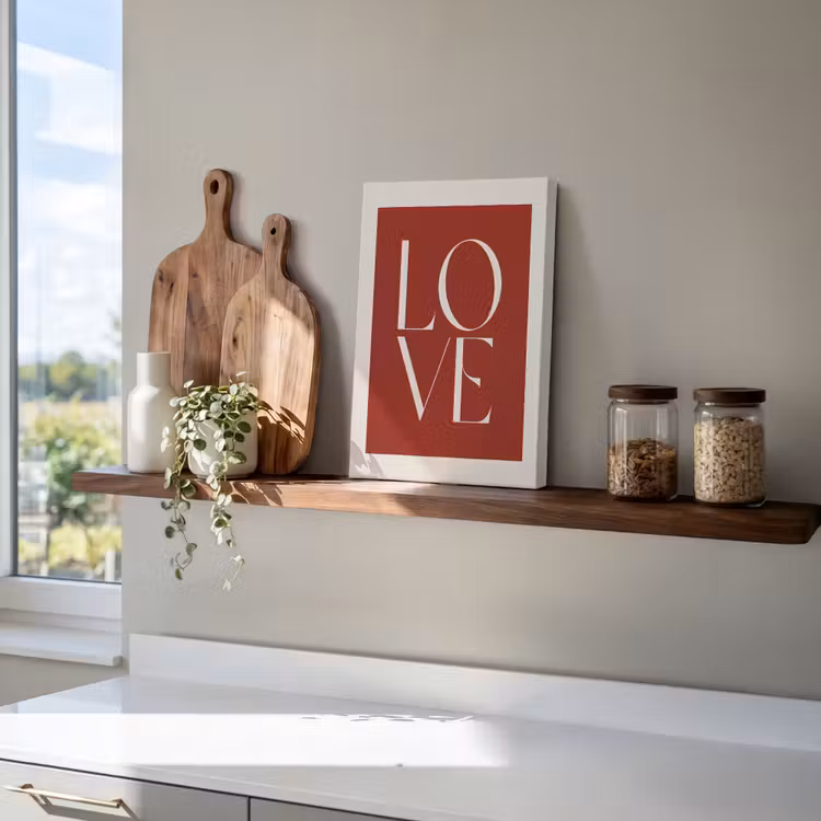 Love - Rood - Minimalistisch canvas 2cm klein -atmosphere_sfeer3_global