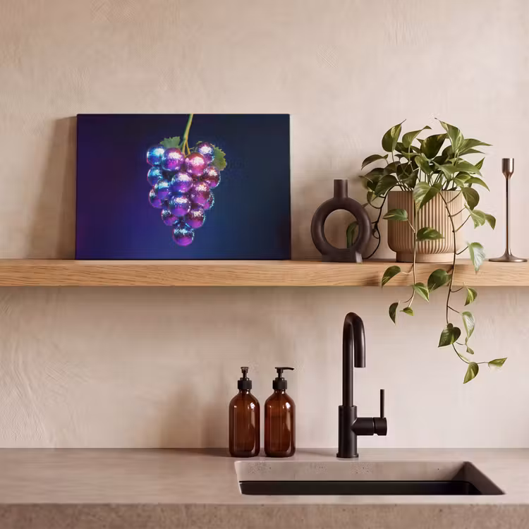 Paars - Disco - Feest - Druif canvas 2cm klein -sfeer6