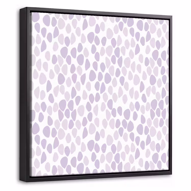 Paars - Vormen - Patroon Canvas met baklijst klein 1124 -threedimensional_3d_global